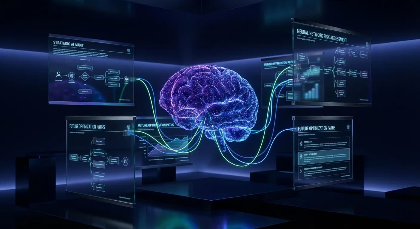 Audit stratégique IA - Visualisation futuriste